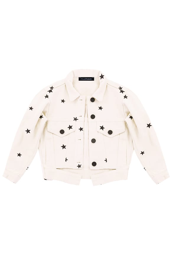 Sterren Spijkerjasje Kids Beige – shoparchief, foto 3