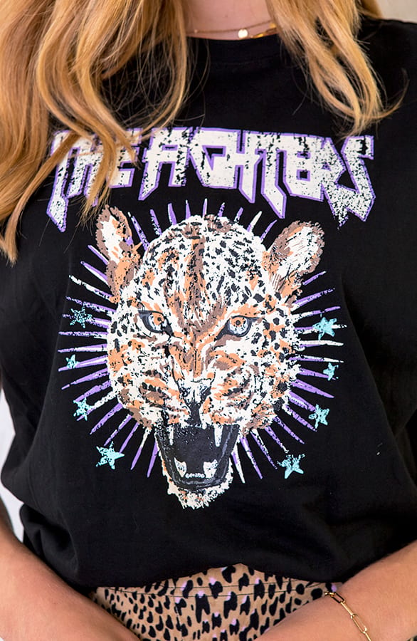Tijger Top Met Schoudervulling Zwart – shoparchief, foto 4