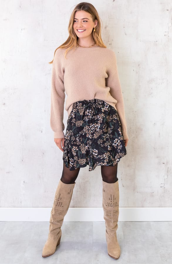 Trui Gebreid Dames Beige – shoparchief, foto 3