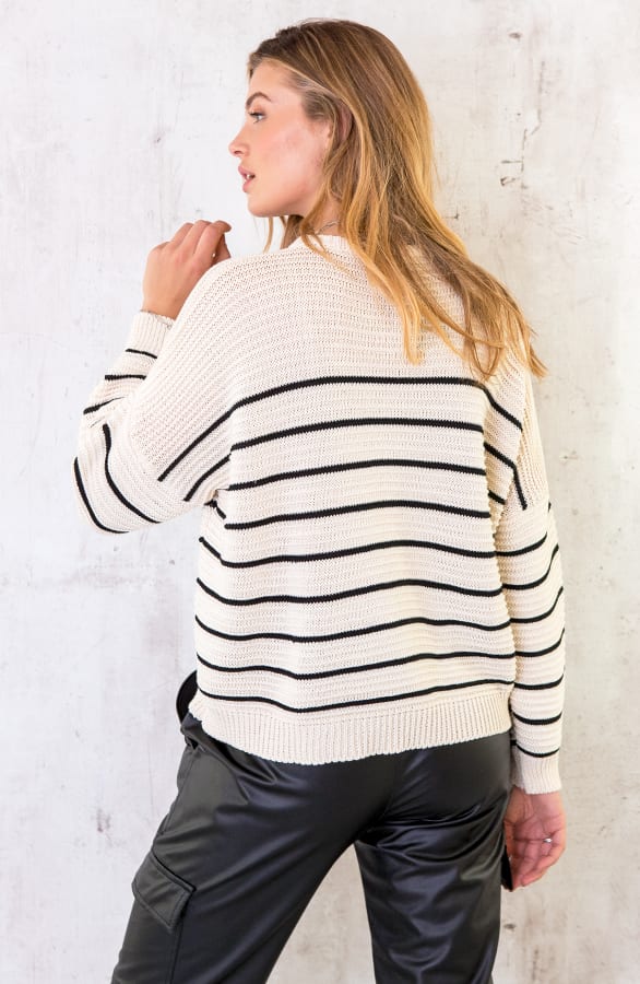 Trui Met Strepen Offwhite – shoparchief, foto 3
