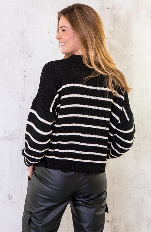 Trui Met Strepen Zwart – shoparchief, foto 3