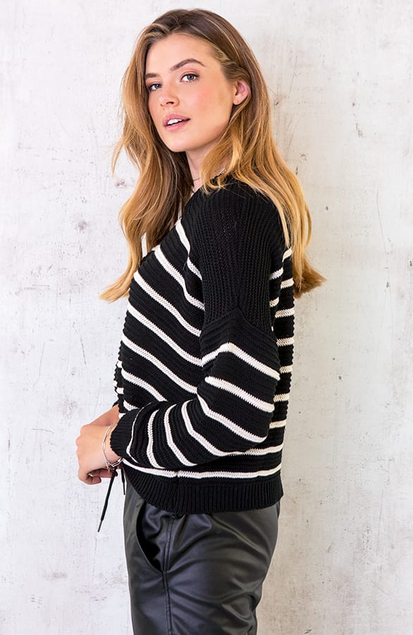 Trui Met Strepen Zwart – shoparchief, foto 6