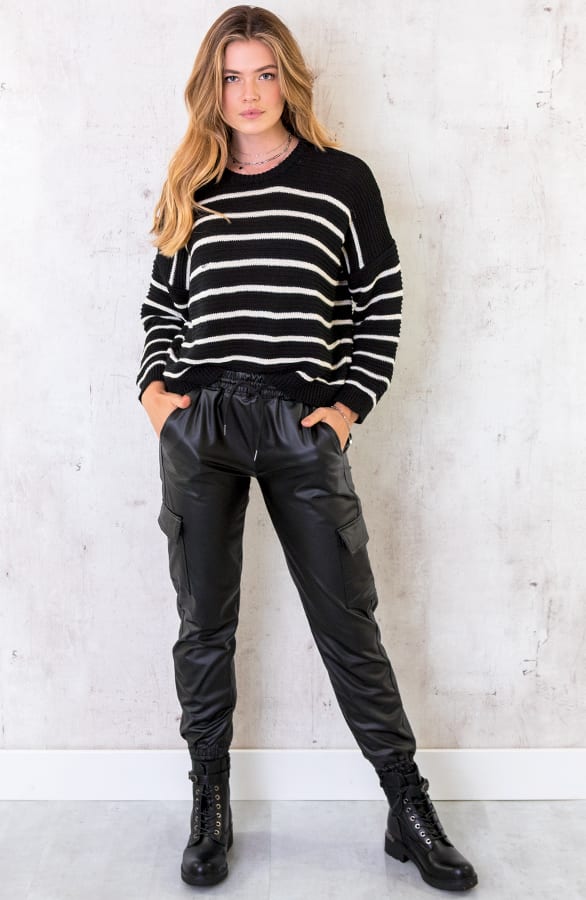Trui Met Strepen Zwart – shoparchief, foto 2