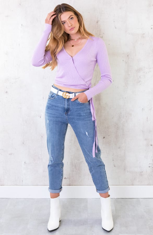 Wikkel Vest Dames Lila – shoparchief, foto 3