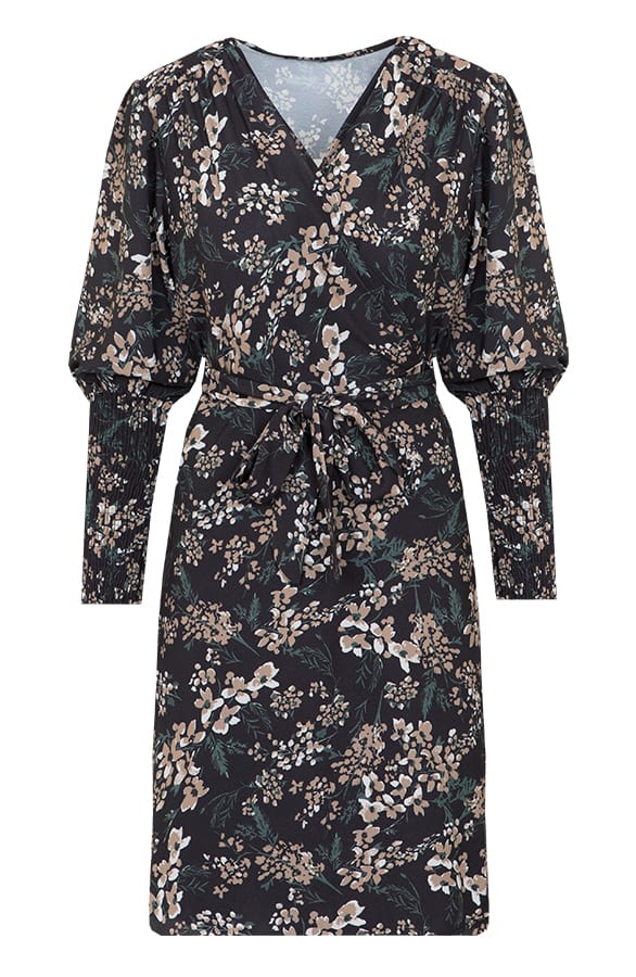Wikkeljurk Met Bloemen Zwart – shoparchief, foto 6