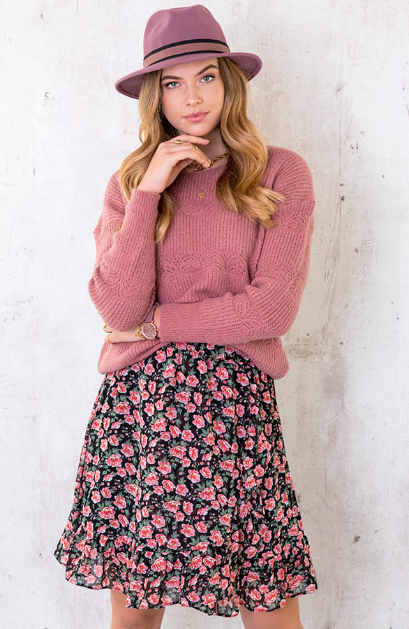Bloemen Ruches Rok Dames – shoparchief, foto 2