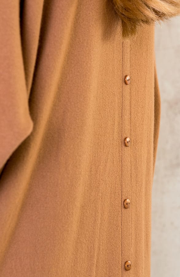 Comfy Trui Lang Camel – shoparchief, foto 4