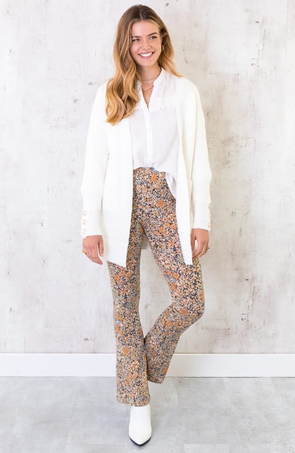 Gebreid Vest Knopen Offwhite – shoparchief, foto 2
