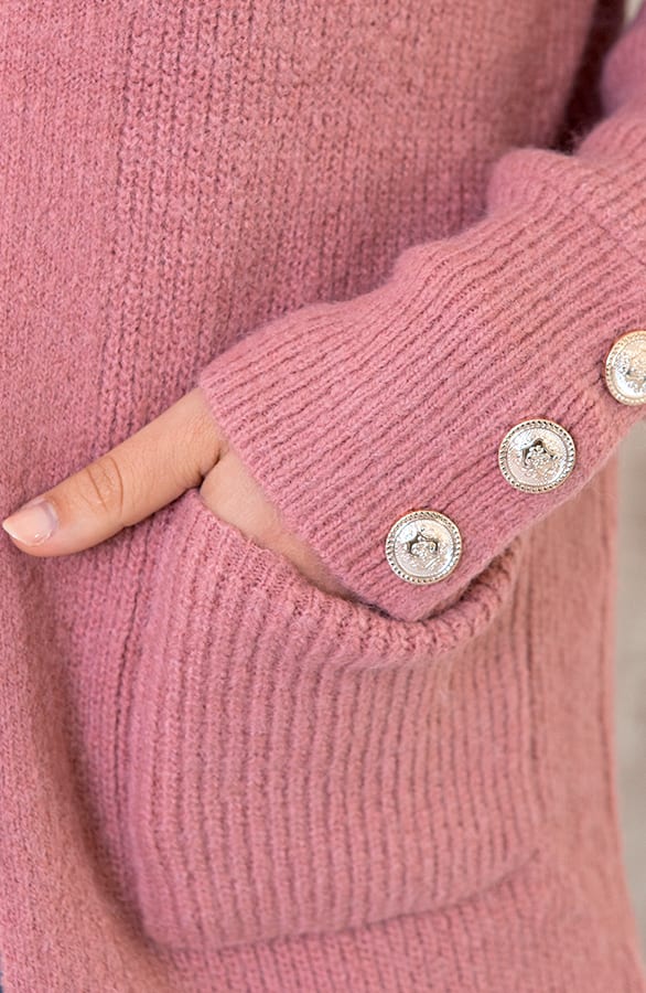 Strick Cardigan Knöpfe Altrosa, Shoparchiv, Foto 3