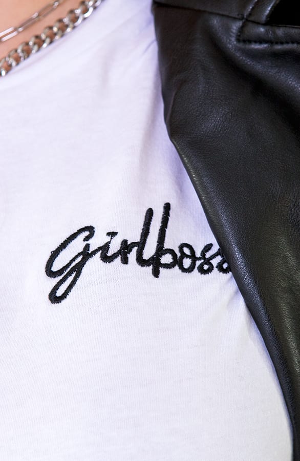 Girlboss Top Wit – shoparchief, foto 2