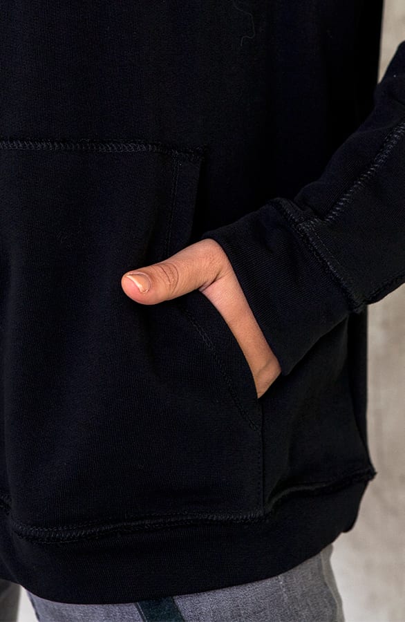 Hoodie Met Capuchon Zwart – shoparchief, foto 5