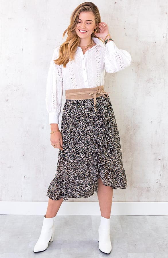 Leaves Midi Rok – shoparchief, foto 2