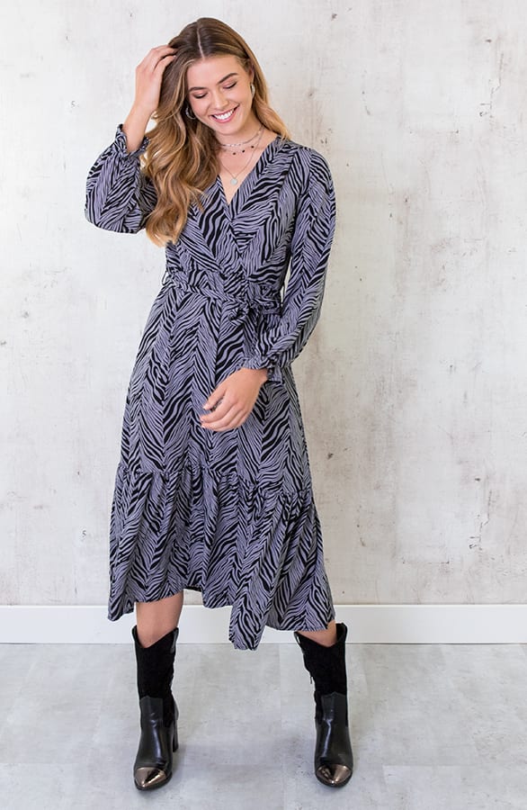 Maxi Jurk Zebraprint – shoparchief, foto 4