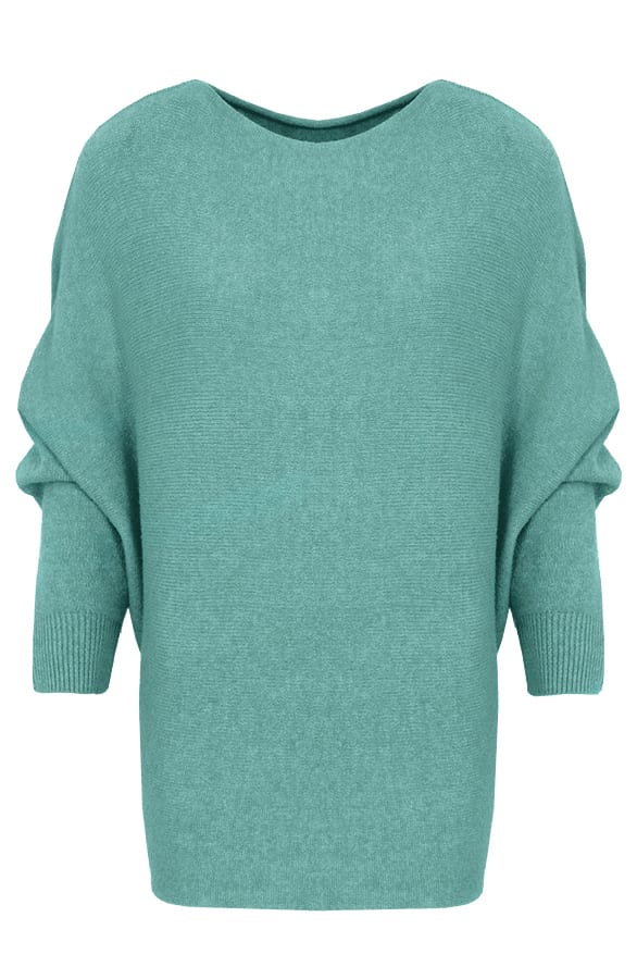 Oversized Soft Trui Dust Mint – shoparchief, foto 6