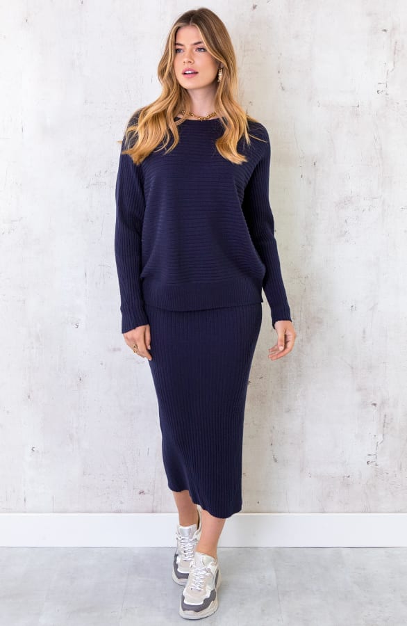Rok Twinset Marineblauw – shoparchief, foto 3