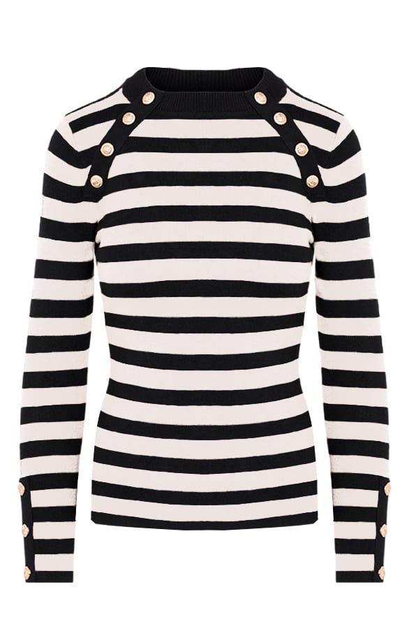 Sailor Strepen Trui Wit – shoparchief, foto 6