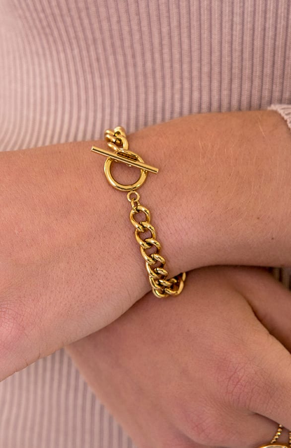 Schakelarmband Goud – shoparchief, foto 2