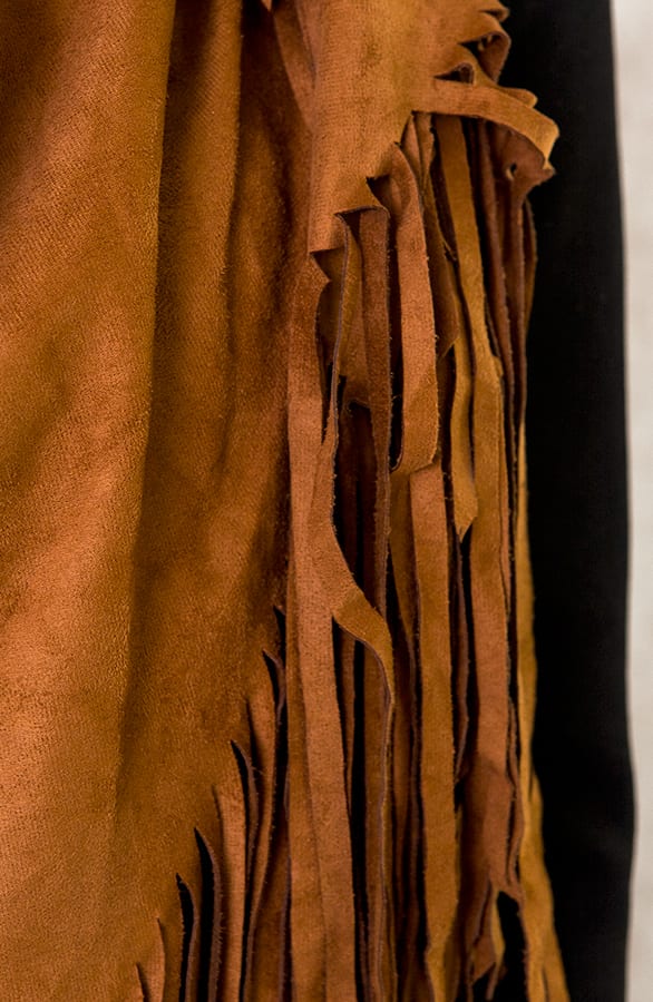 Suede Poncho Cognac – shoparchief, foto 6