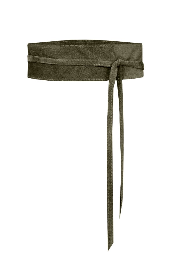 Suede Wikkelriem Legergroen – shoparchief, foto 1