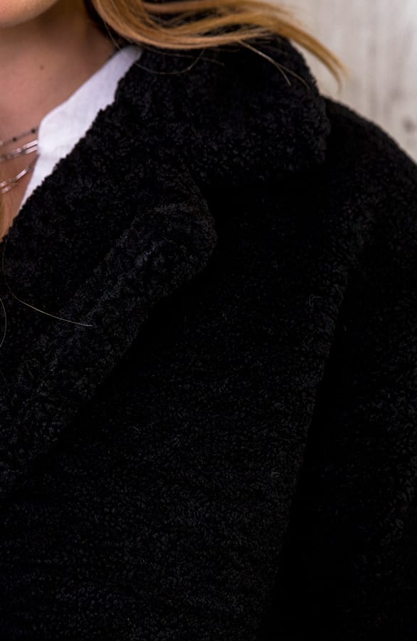Teddy Coat Damen Schwarz, Shoparchiv, Foto 4