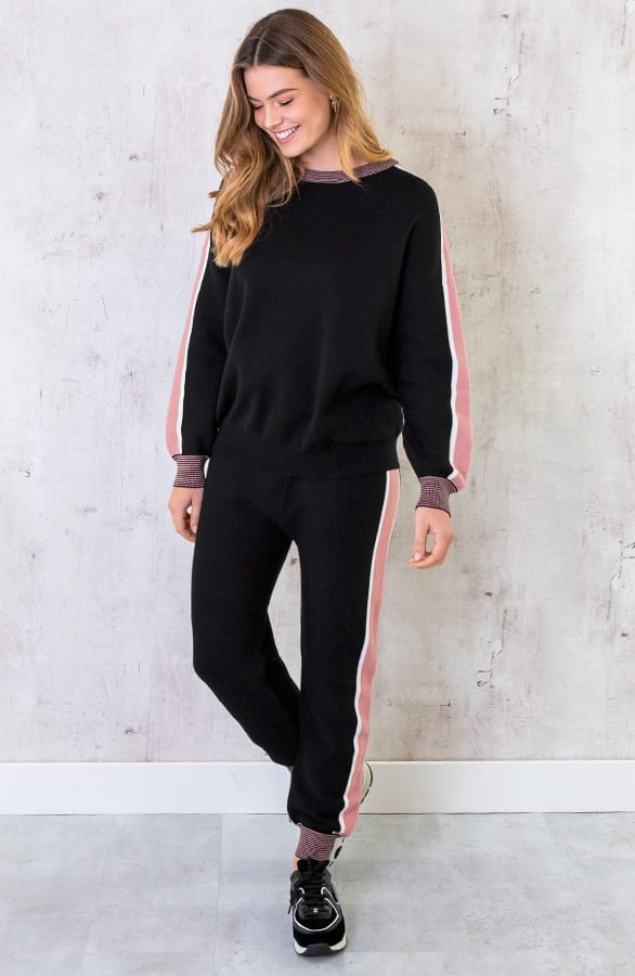 Comfy Huispak Trui + Broek Zwart – shoparchief, foto 1