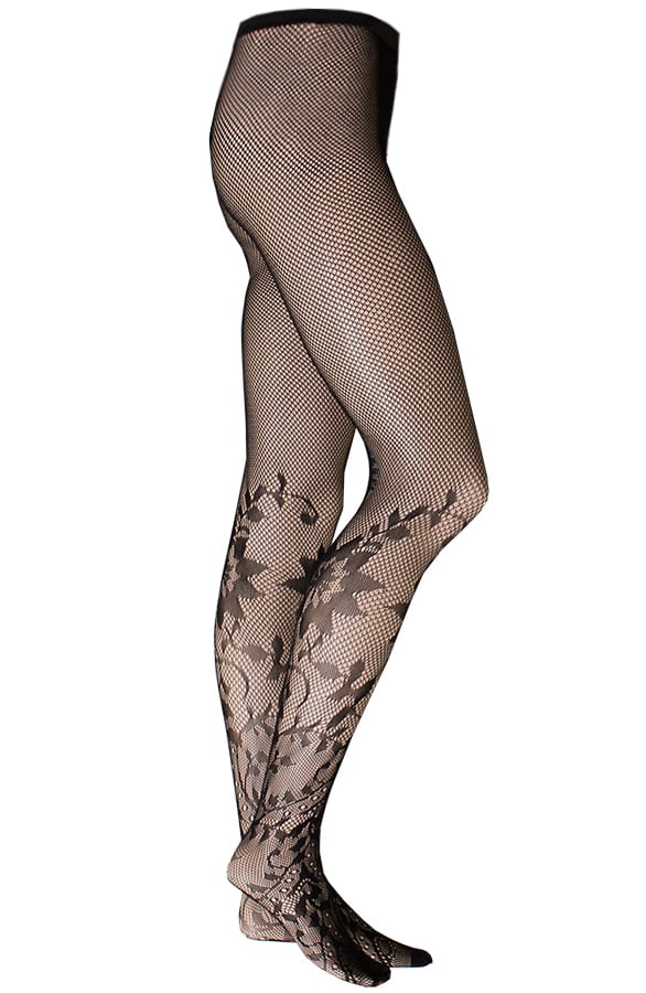 Flower Panty Zwart – shoparchief, foto 1