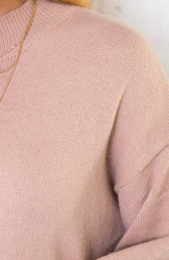 Gebreide Tuniek Dames Beige – shoparchief, foto 5