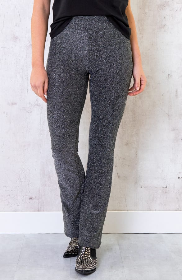 Flared Broek Lurex Zilver – shoparchief, foto 6