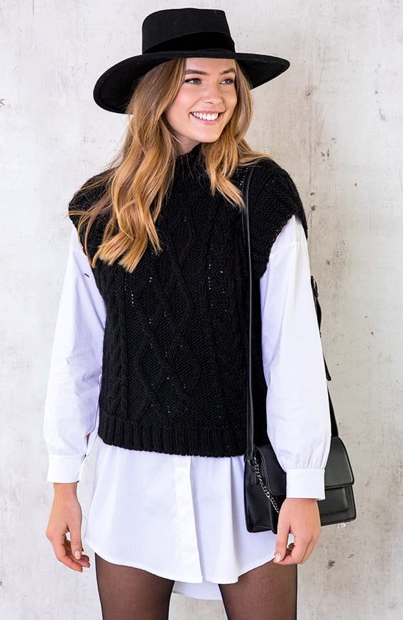 Leren Chain Tas Zwart – shoparchief, foto 3