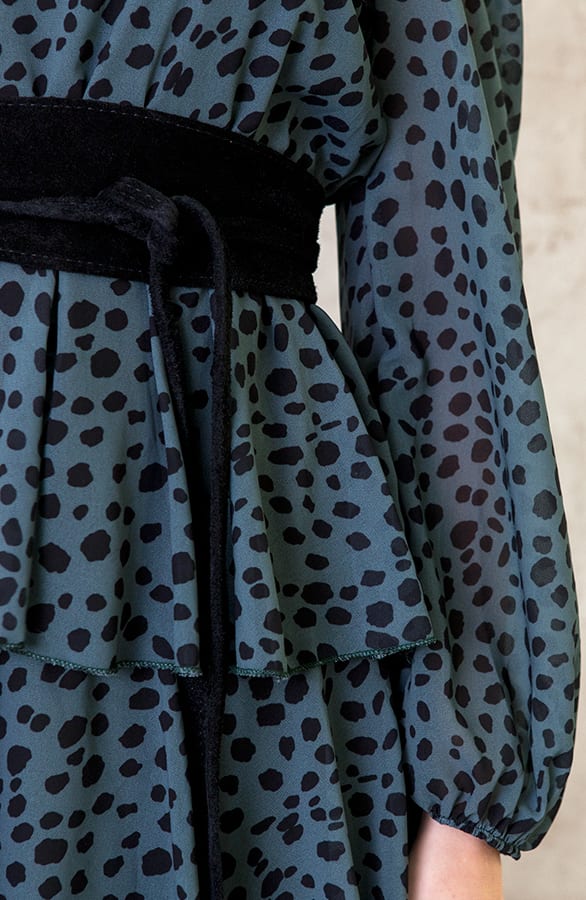 Maxi Laagjes Jurk Cheetah Army – shoparchief, foto 5
