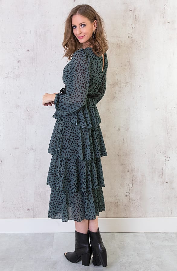 Maxi Laagjes Jurk Cheetah Army – shoparchief, foto 2