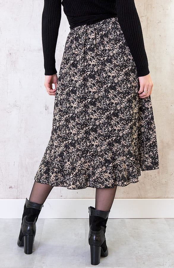Midi Rok Met Print – shoparchief, foto 5
