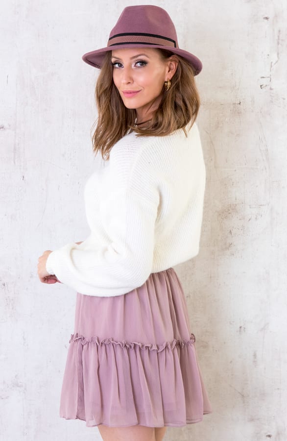 Trui Gebreid Dames Offwhite – shoparchief, foto 2