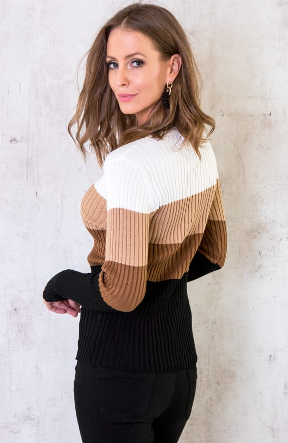 Rib Stretch Top Gestreept – shoparchief, foto 2
