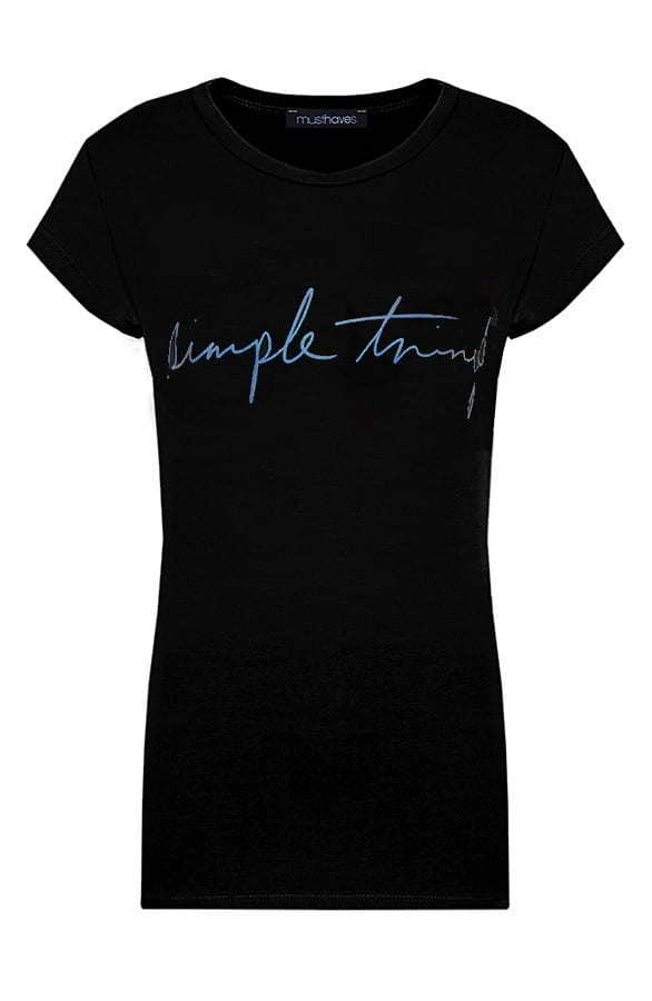 Simple Things Top Zwart Blauw – shoparchief, foto 1