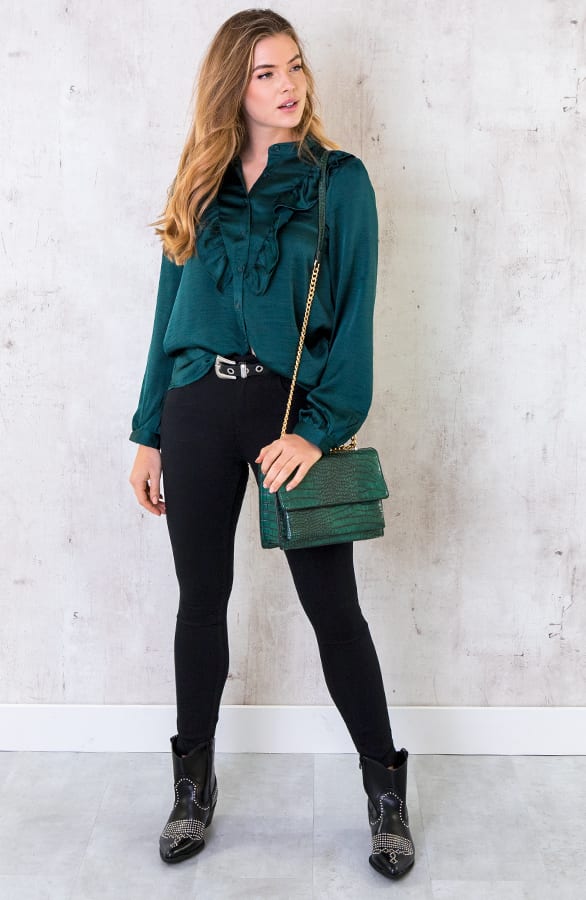 Slangenprint Deluxe Tas Groen – shoparchief, foto 2