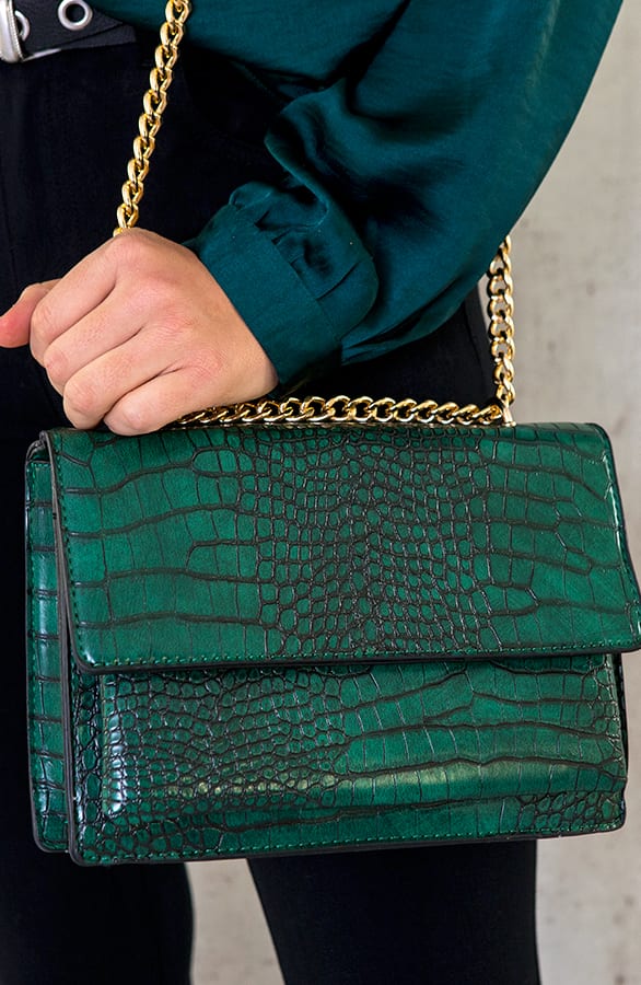 Slangenprint Deluxe Tas Groen – shoparchief, foto 1