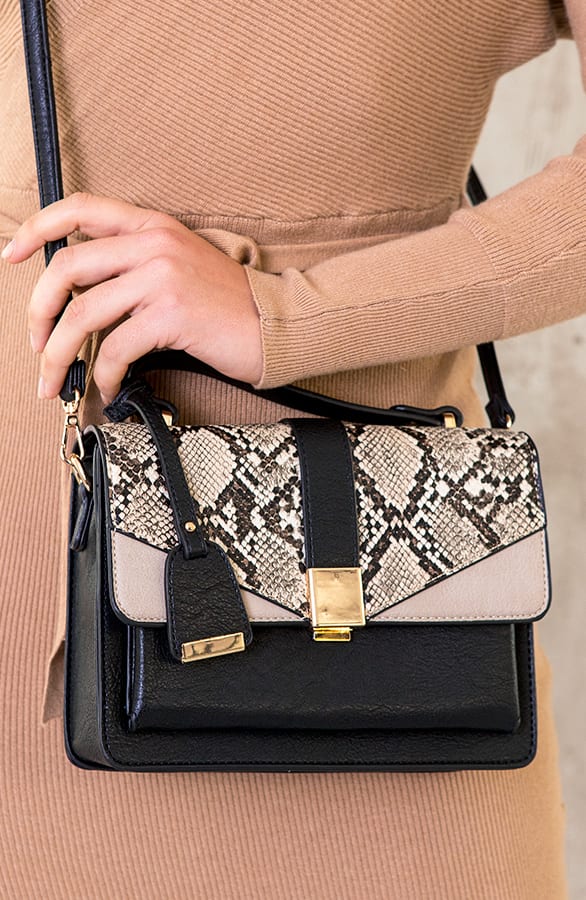 Slangenprint Tas Dames – shoparchief, foto 1