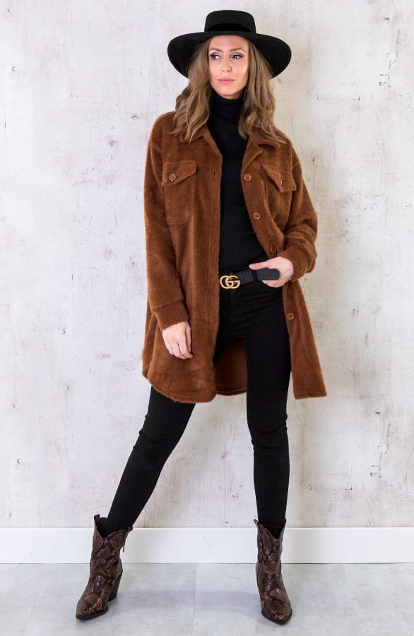 Soft Jacket Cognac – shoparchief, foto 8