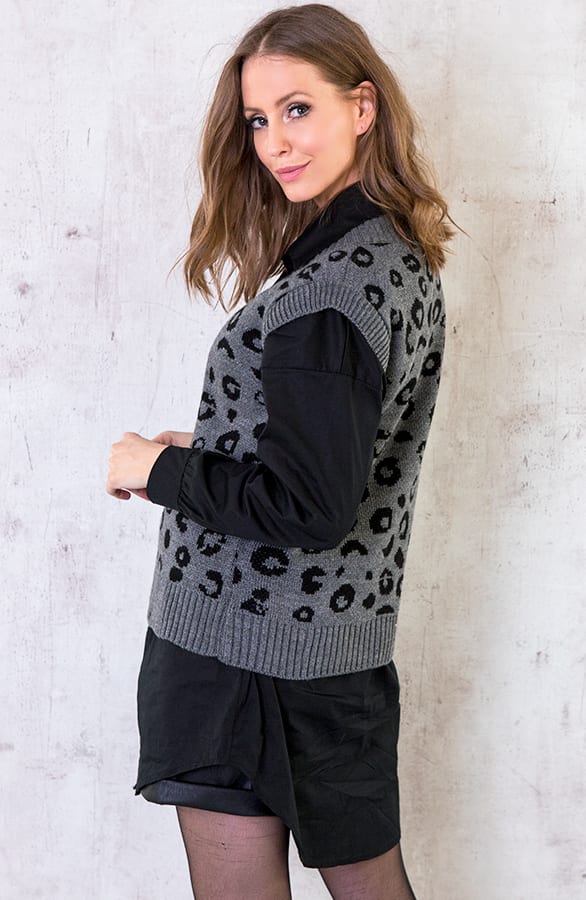 Spencer Leopard Grijs – shoparchief, foto 5