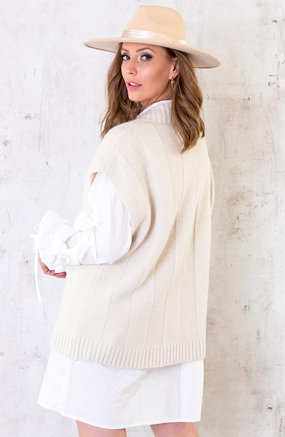 Spencer Met Kabel Beige – shoparchief, foto 4