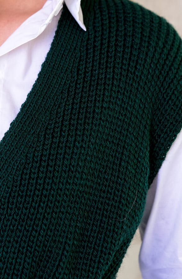 Spencer Strik Vest Smaragdgroen – shoparchief, foto 5