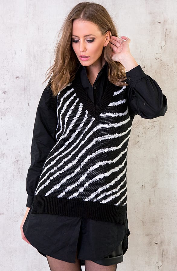 Spencer Zebraprint Zwart Wit – shoparchief, foto 5