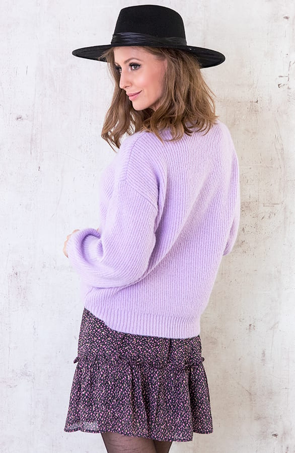Trui Gebreid Dames Lila – shoparchief, foto 2