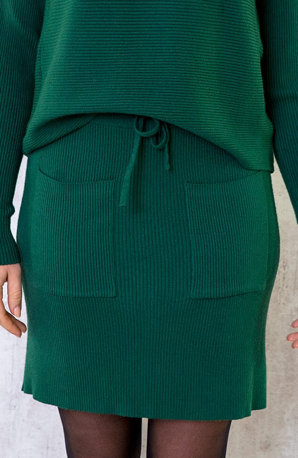 Twinset Rok Met Zakken Smaragd – shoparchief, foto 1
