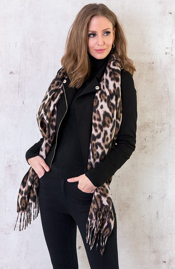 Ultra Soft Leoparden Schal Beige, Shoparchiv, Foto 1