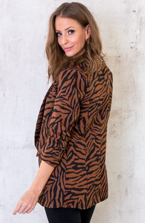 Zebra Blazer Cognac – shoparchief, foto 2