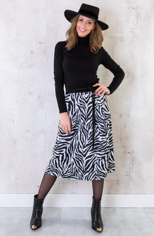 Zebra Satin Rok – shoparchief, foto 2