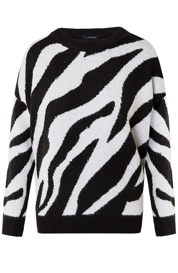 Zebra Trui Zwart Wit – shoparchief, foto 7