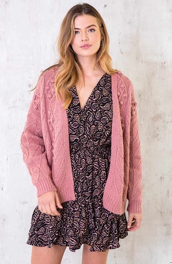Zijden Origami Jurk Roze Zwart – shoparchief, foto 4